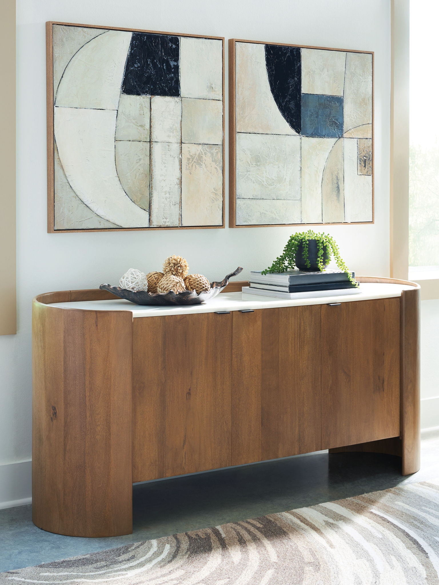 Fitzroy - Brown / White - Accent Cabinet - Urban Living Furniture (Los Angeles, CA)