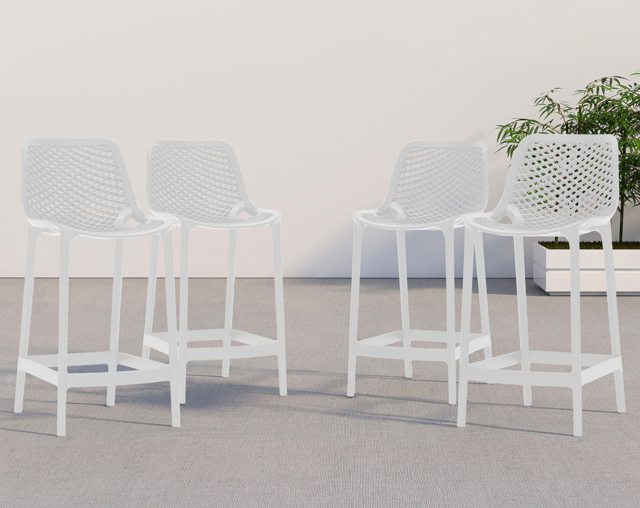 Mykonos - Outdoor Patio Stool Set - Urban Living Furniture (Los Angeles, CA)