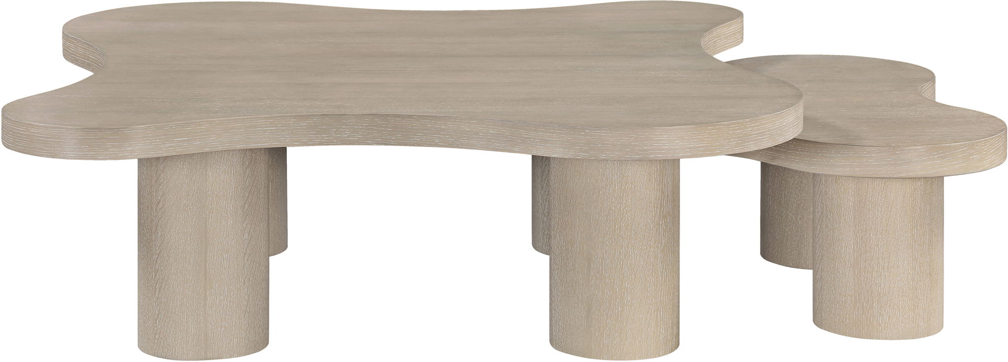 Cove - Oak Veneer And Solid Wood 2 Piece Coffee Table - Urban Living Furniture (Los Angeles, CA)