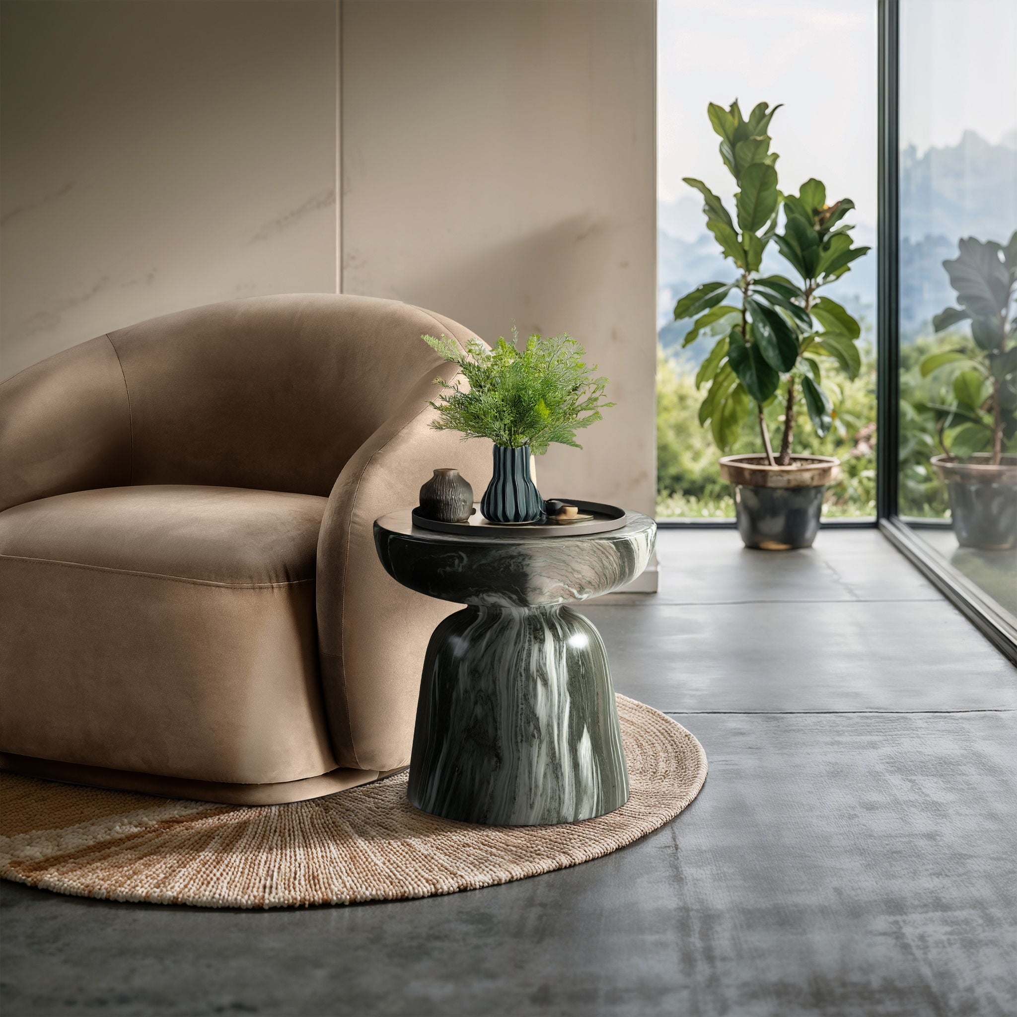 Avellino - Concrete End Table - Urban Living Furniture (Los Angeles, CA)