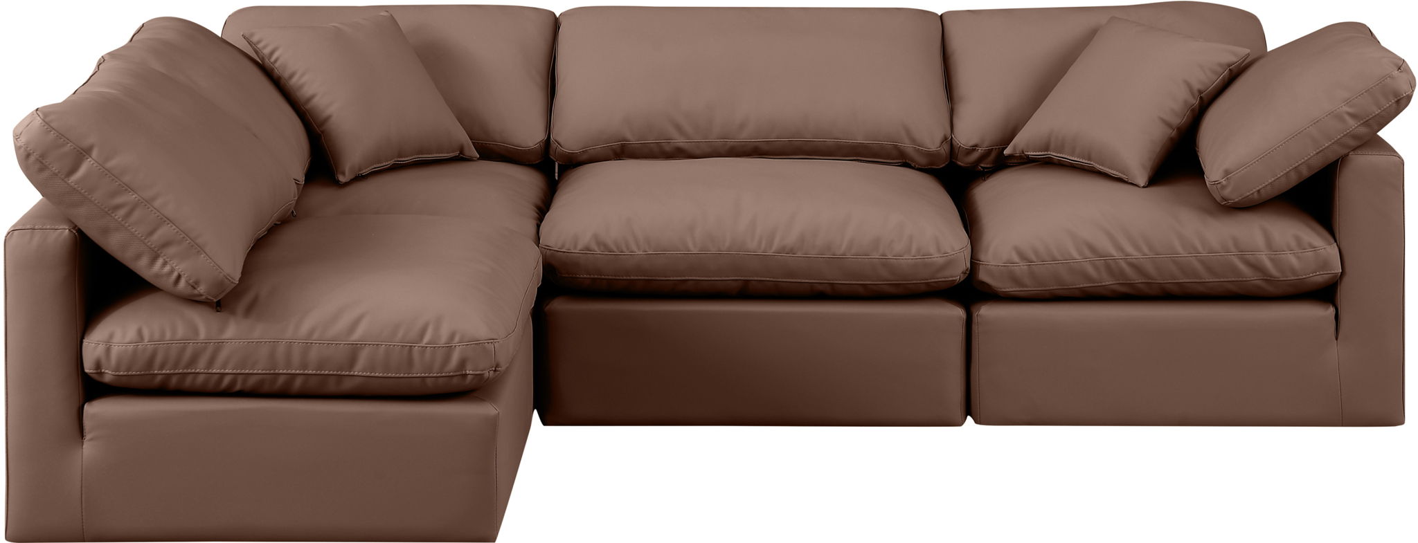 Indulge - Faux Leather 4 Piece Modular Sectional - Urban Living Furniture (Los Angeles, CA)