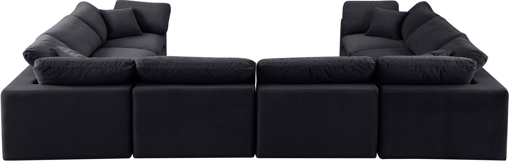 Comfy - 8 Piece Velvet Modular Sectional - Urban Living Furniture (Los Angeles, CA)