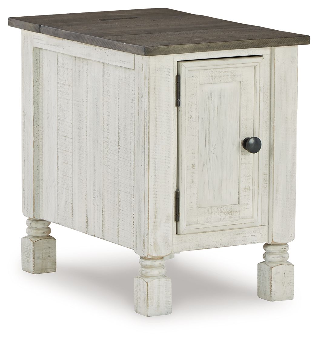 Havalance - Chair Side End Table - White / Gray - Urban Living Furniture (Los Angeles, CA)
