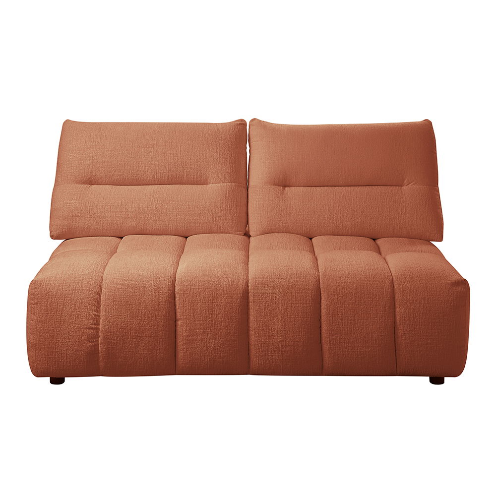 Loanna - Modular - Loveseat - Coral Red Linen