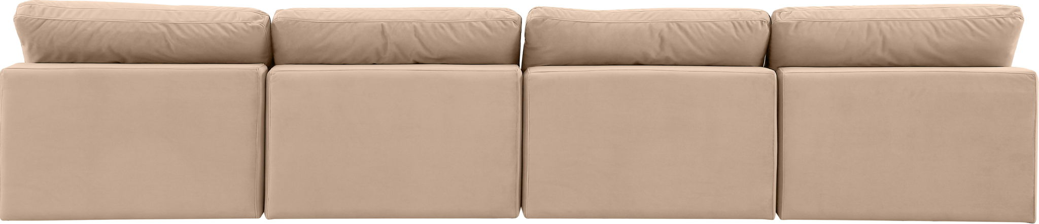 Comfy - Velvet Modular Armless Sofa 4 Seats - Urban Living Furniture (Los Angeles, CA)