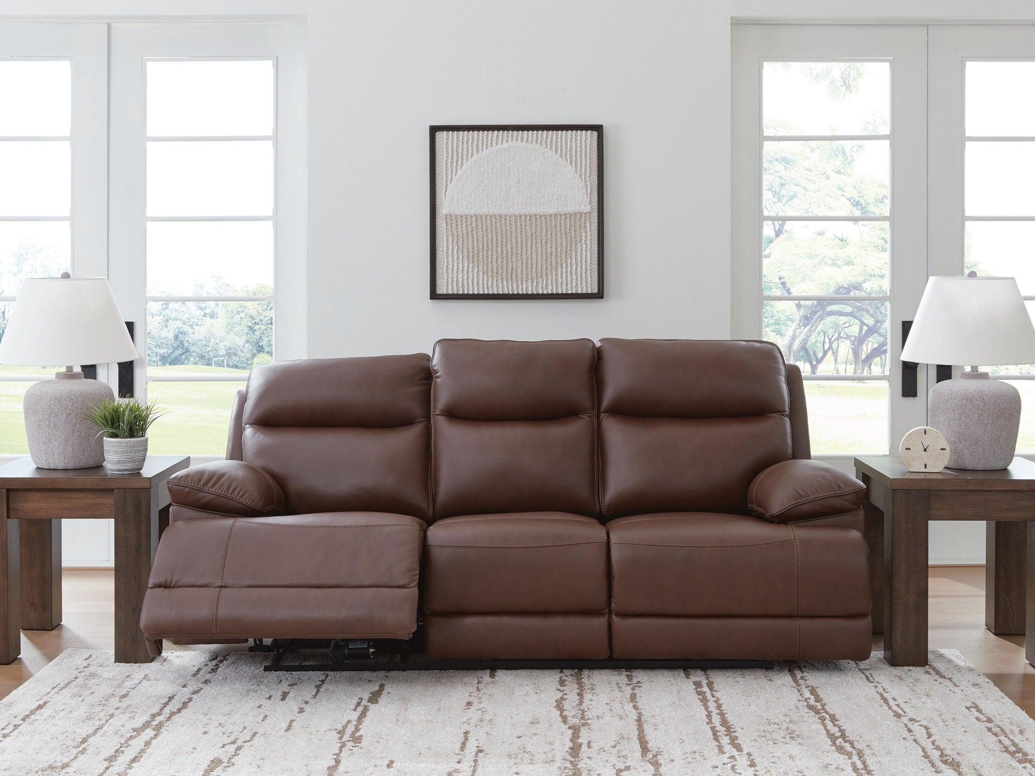 Vonryan - Power Reclining Sofa With Adj Headrest - Tobacco - Urban Living Furniture (Los Angeles, CA)