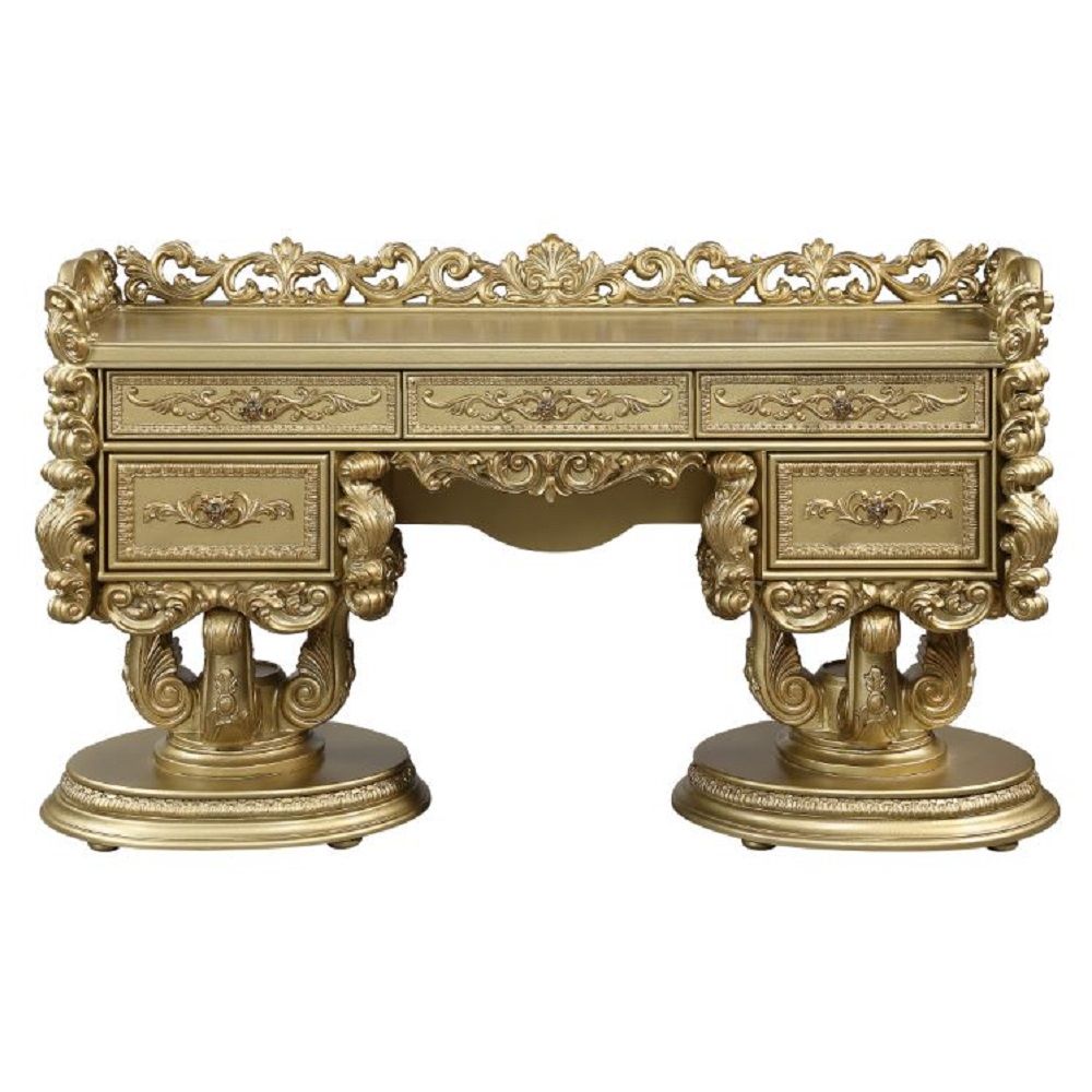 Bernadette - Vanity Desk - Gold - Urban Living Furniture (Los Angeles, CA)