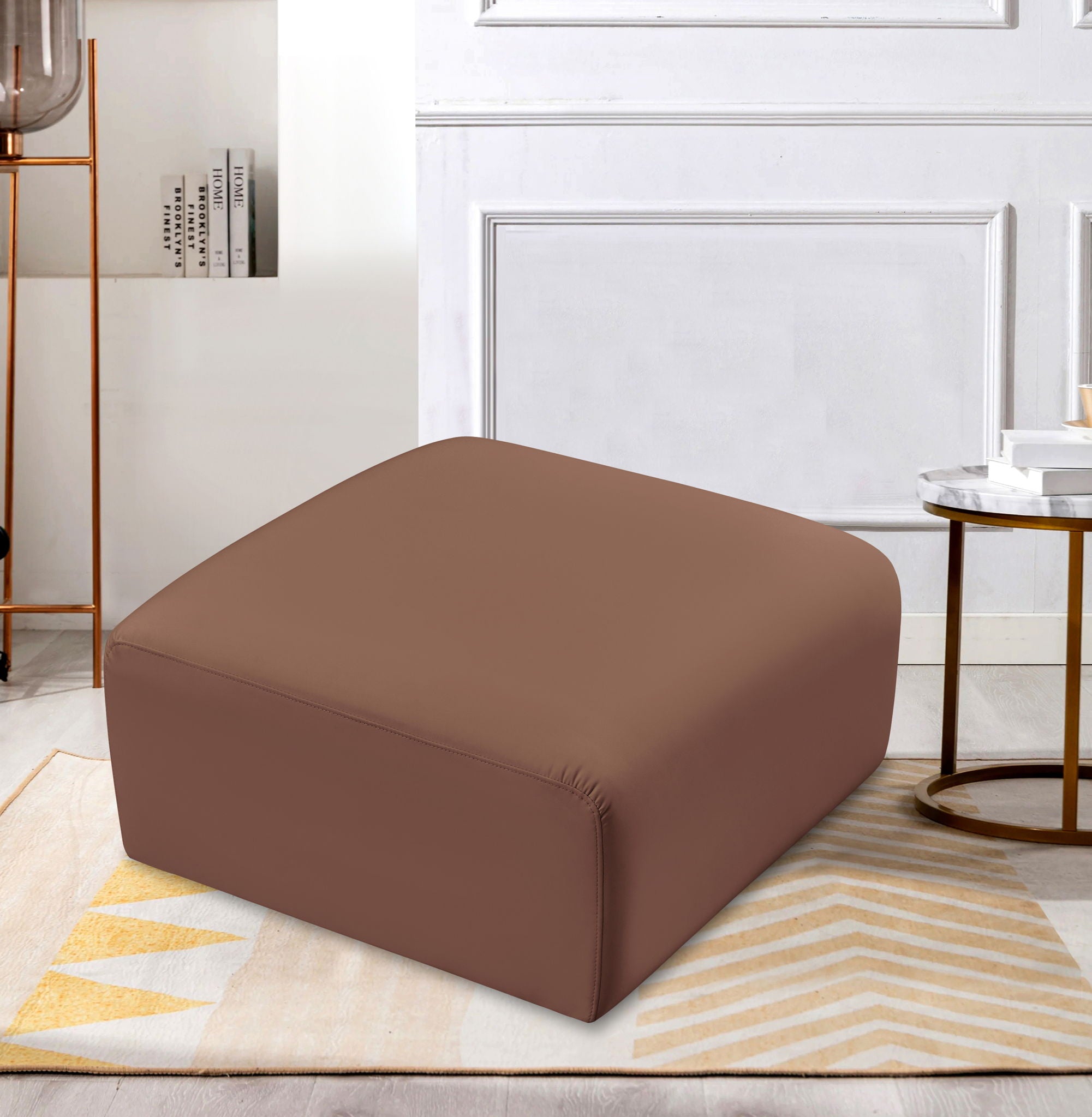 Arc - Faux Leather Ottoman - Urban Living Furniture (Los Angeles, CA)