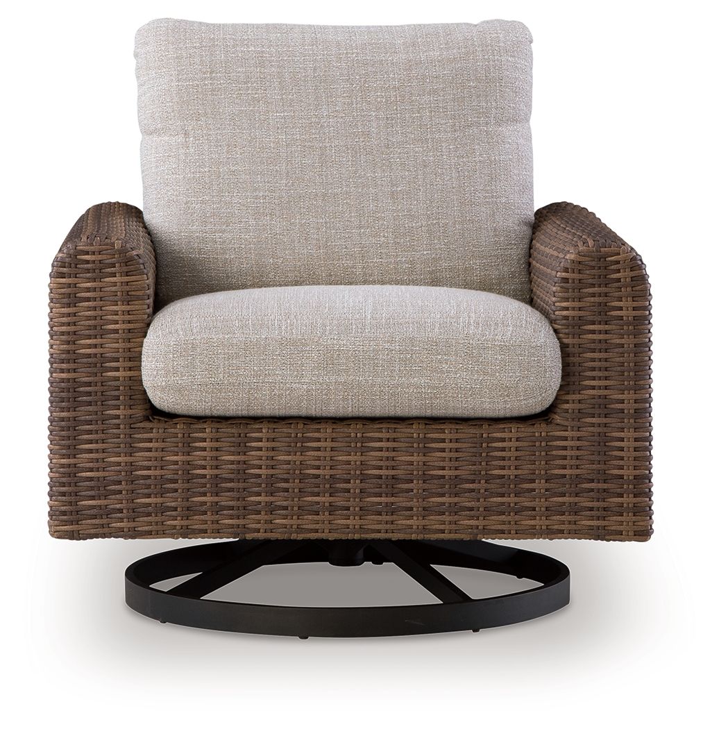 Dolan Creek - Swivel Lounge With Cushion - Gray / Brown - Urban Living Furniture (Los Angeles, CA)