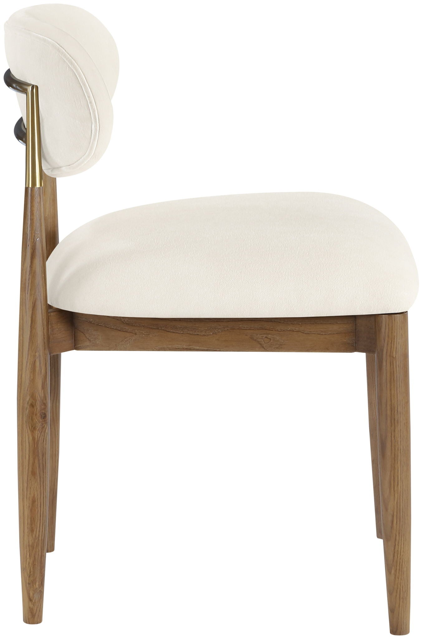 Riccio - Fabric Dining Side Chair (Set of 2) - Walnut Frame - Urban Living Furniture (Los Angeles, CA)