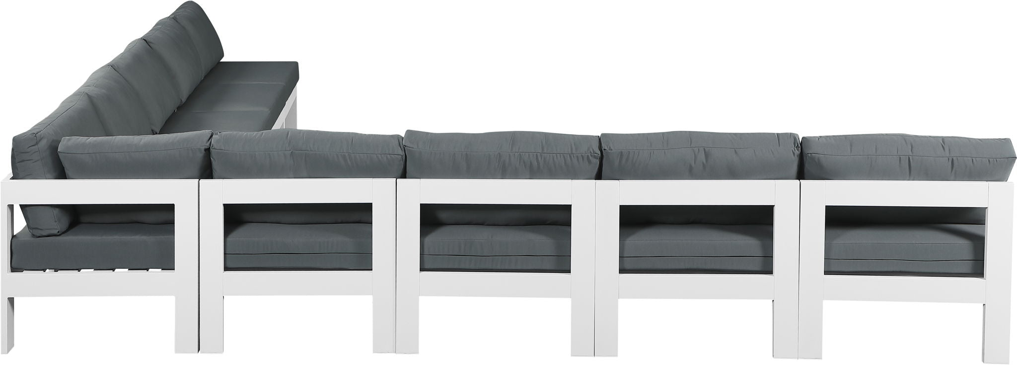 Nizuc - Outdoor Patio 9 Piece Modular Sectional With White Frame - Urban Living Furniture (Los Angeles, CA)