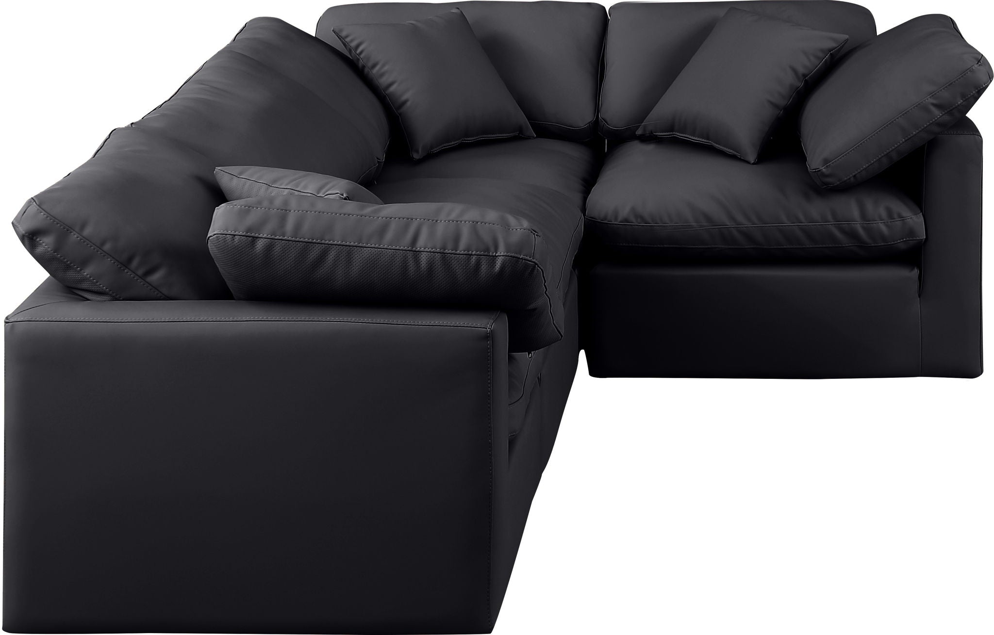 Indulge - Faux Leather 4 Piece Modular Corner Sectional - Urban Living Furniture (Los Angeles, CA)