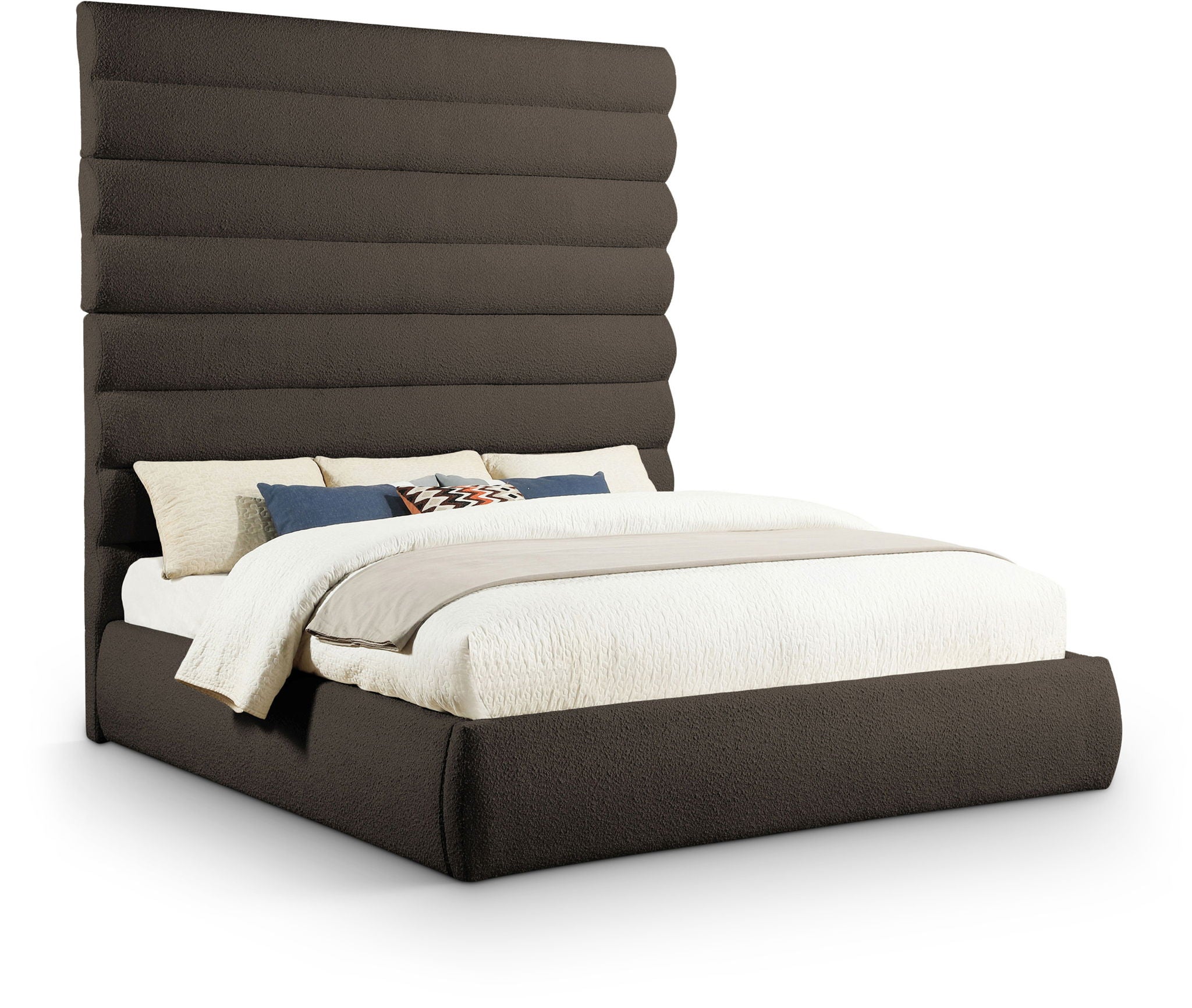 Adam - Boucle Fabric Bed With 89" Headboard - Urban Living Furniture (Los Angeles, CA)