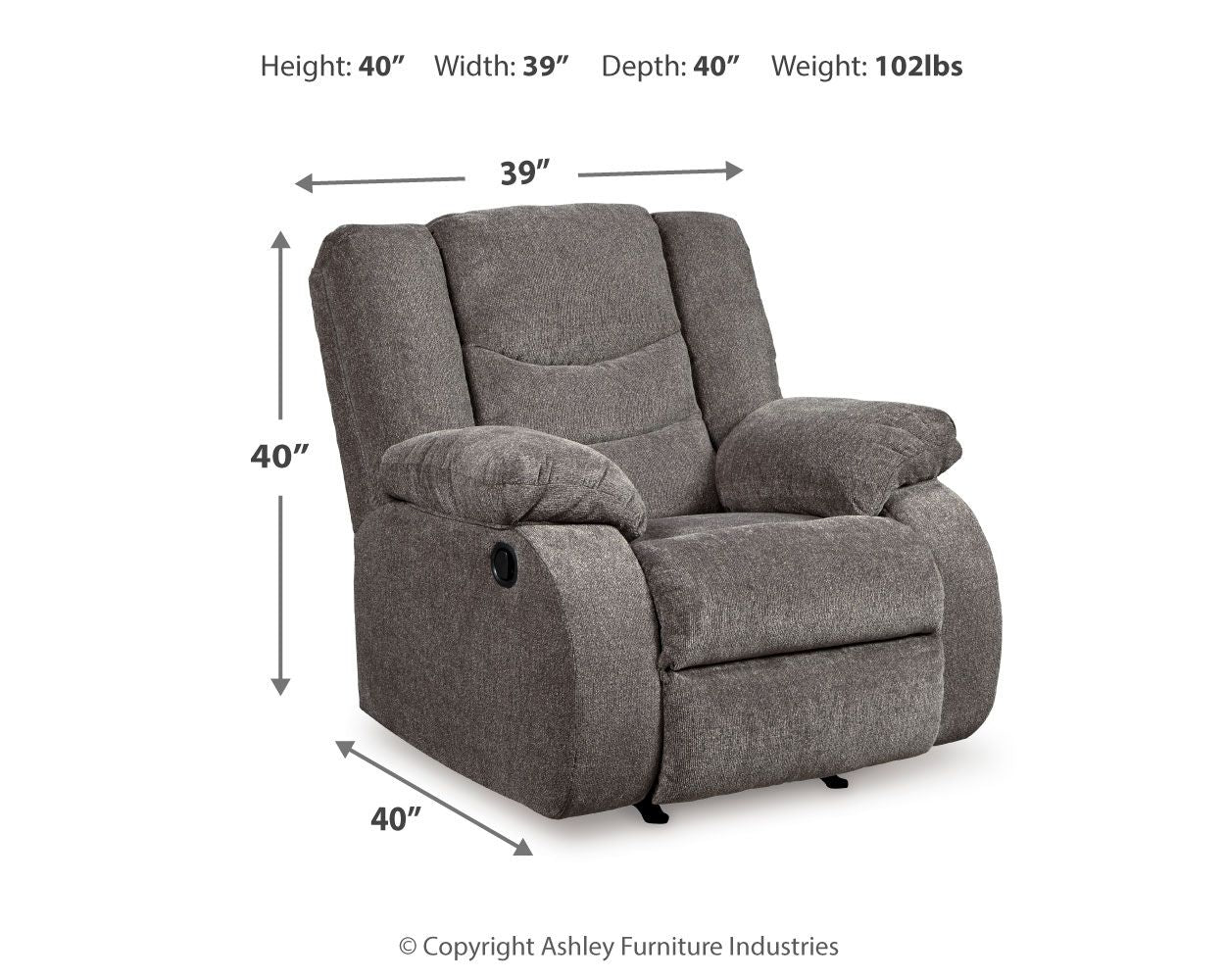 Tulen - Rocker Recliner - Urban Living Furniture (Los Angeles, CA)