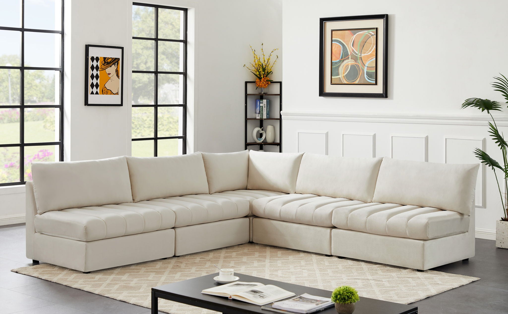 Jacob - Modular Corner Armless Sectional 5 Piece - Urban Living Furniture (Los Angeles, CA)