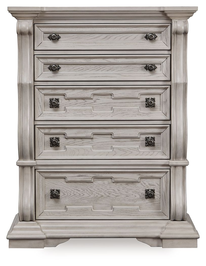 Bruchandi - Five Drawer Chest - Antique White - Urban Living Furniture (Los Angeles, CA)