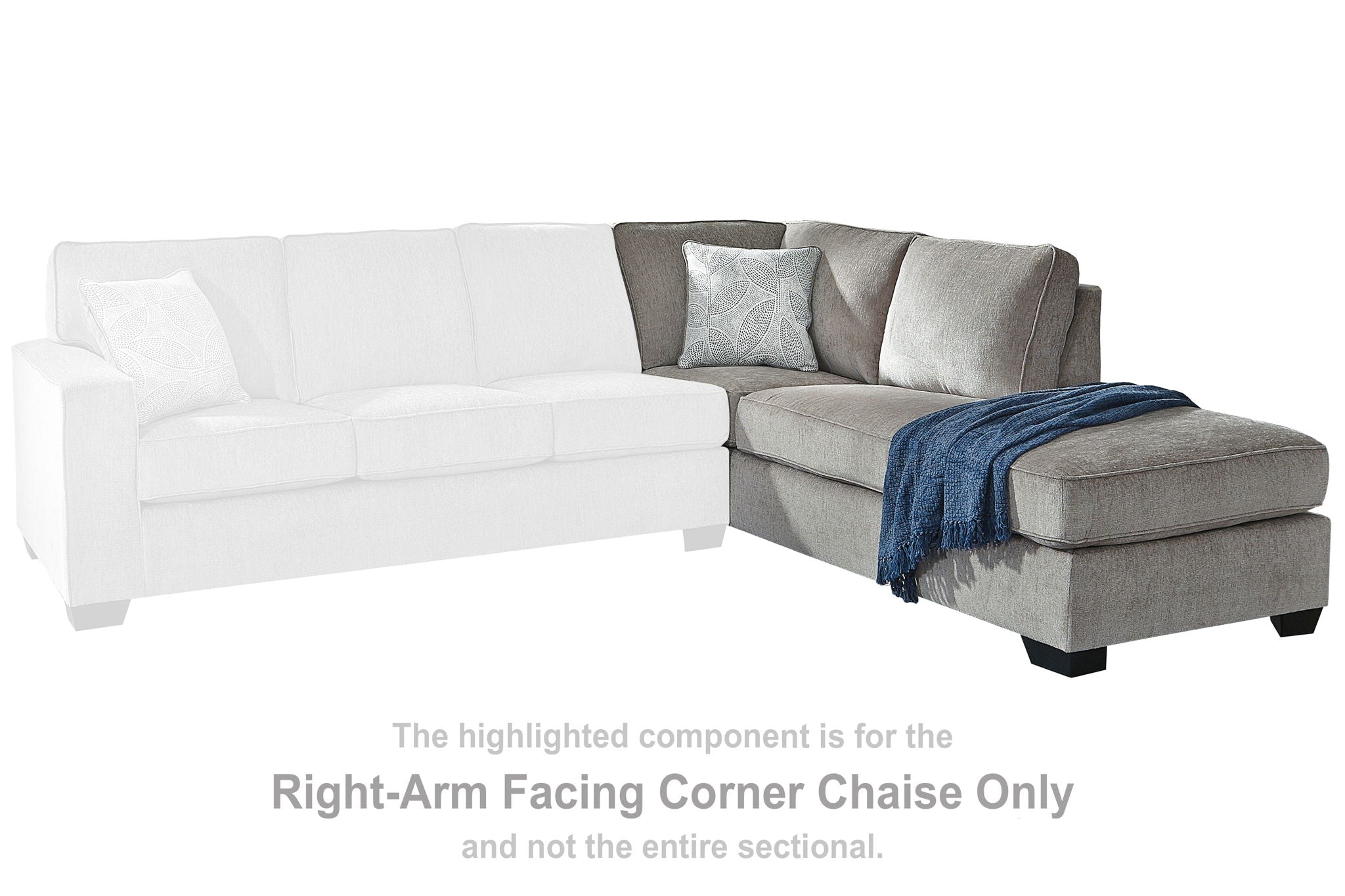 Altari - Raf Corner Chaise - Alloy - Urban Living Furniture (Los Angeles, CA)
