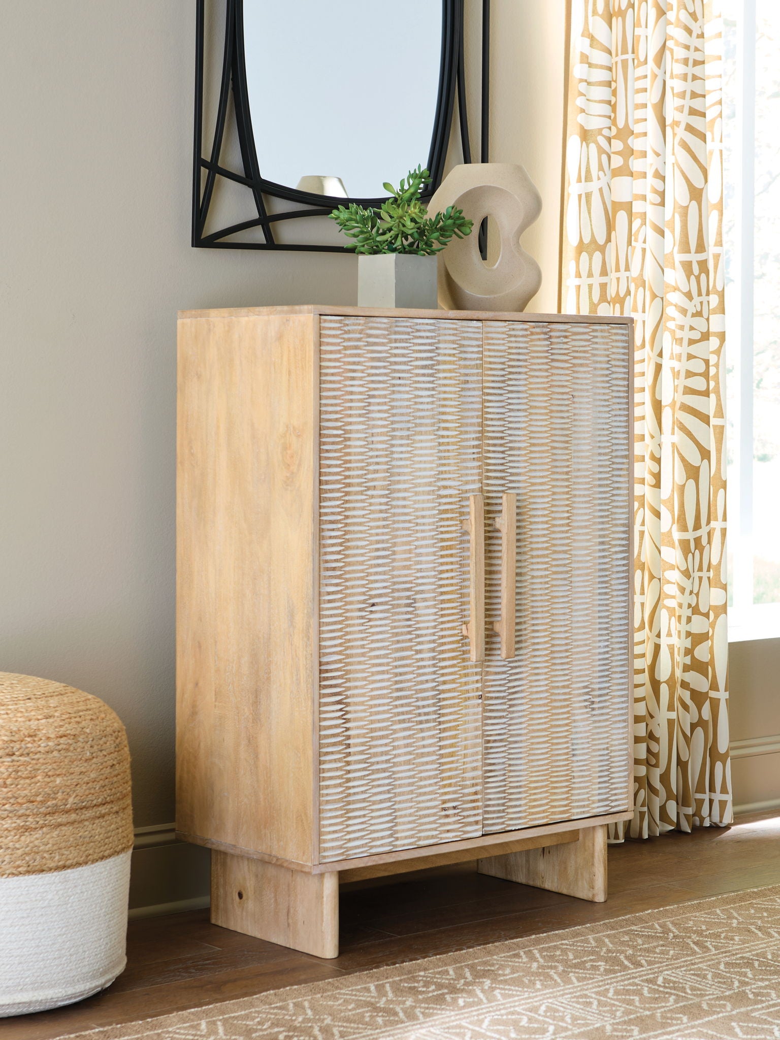 Dallinbury - Natural / White Wash - Accent Cabinet - Urban Living Furniture (Los Angeles, CA)