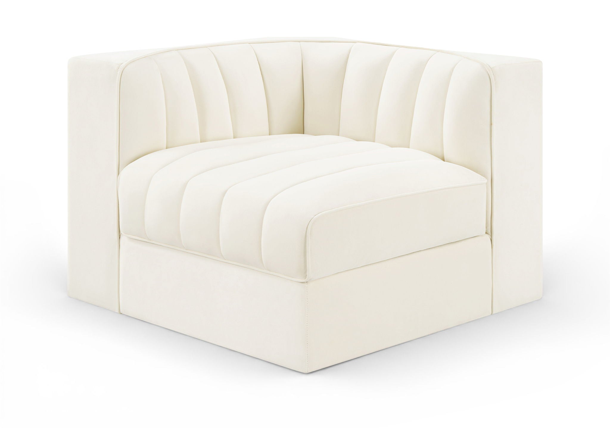 Rummi - Velvet Performance Fabric Upholstered Modular Corner Chair - Urban Living Furniture (Los Angeles, CA)