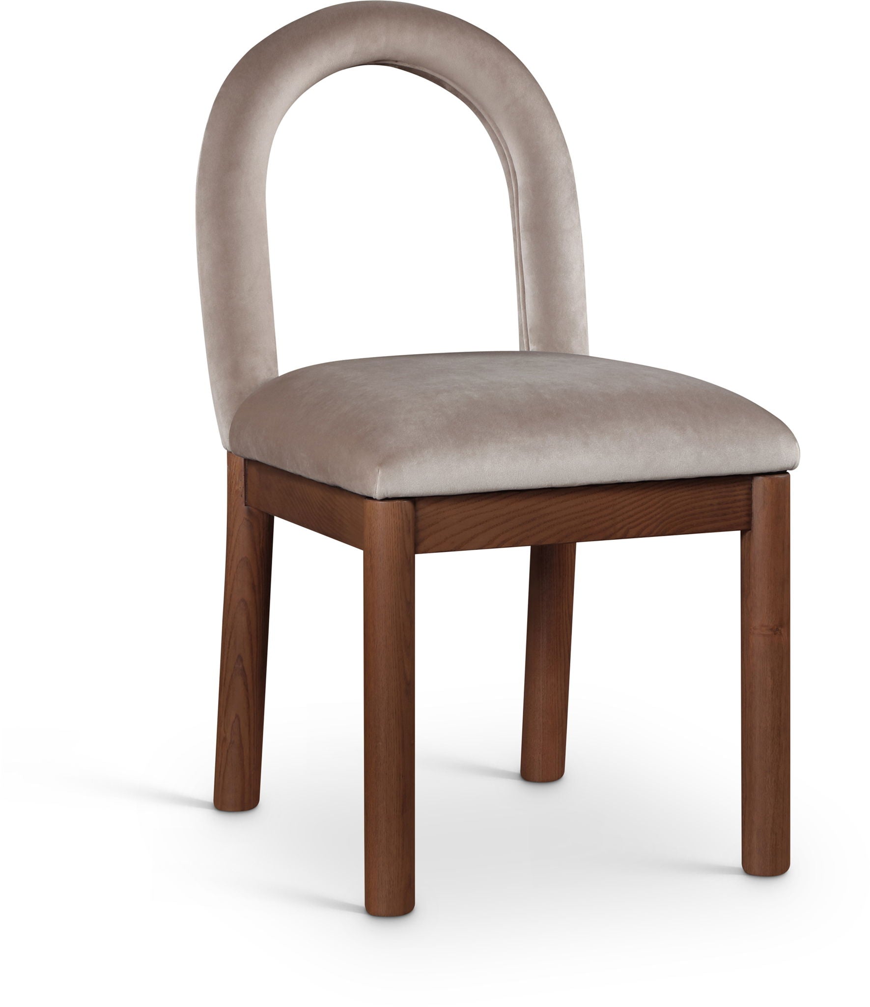 Conrad - Velvet Dining Chair With Brown Legs - Urban Living Furniture (Los Angeles, CA)