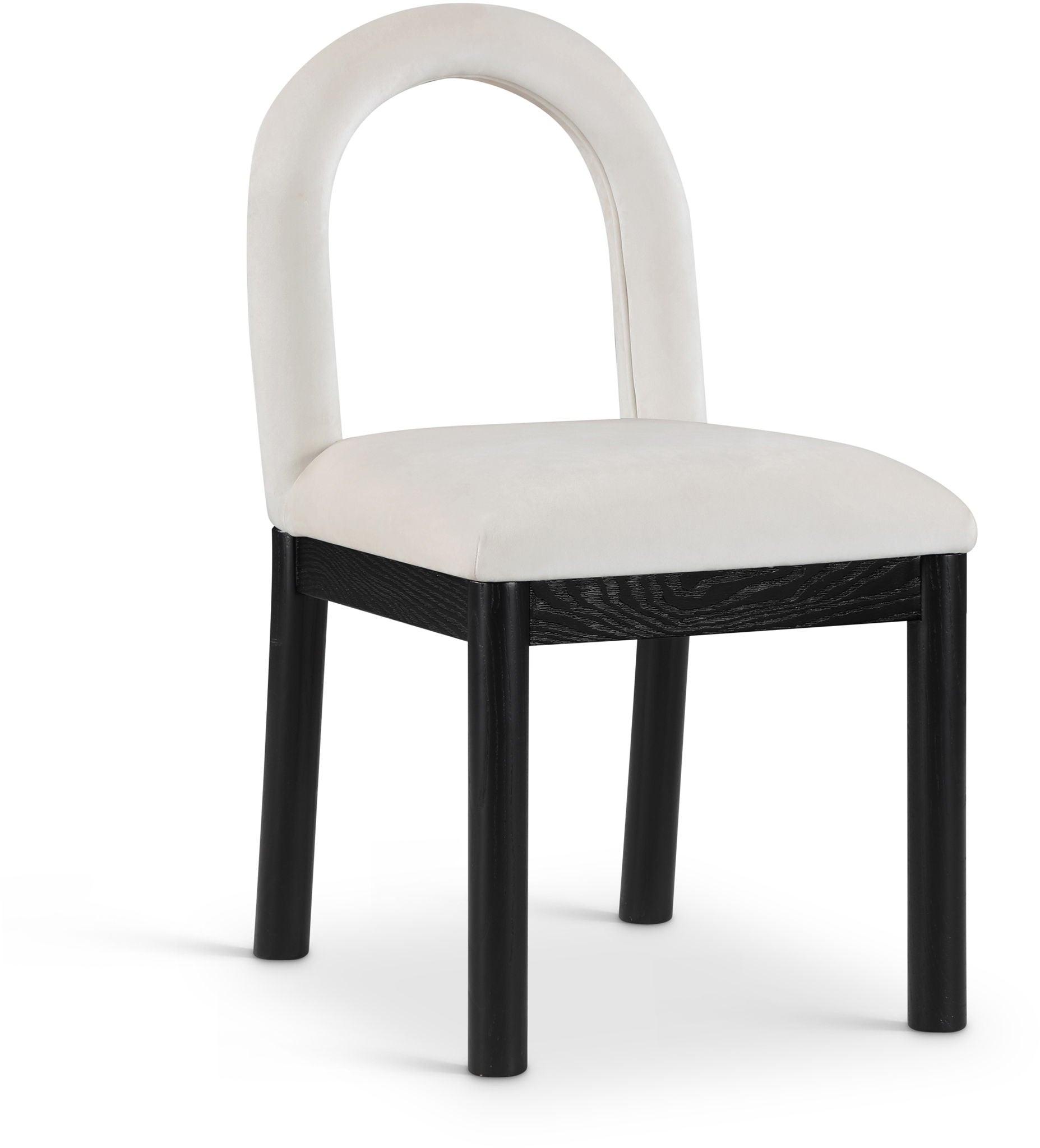Conrad - Velvet Dining Chair With Black Legs - Urban Living Furniture (Los Angeles, CA)