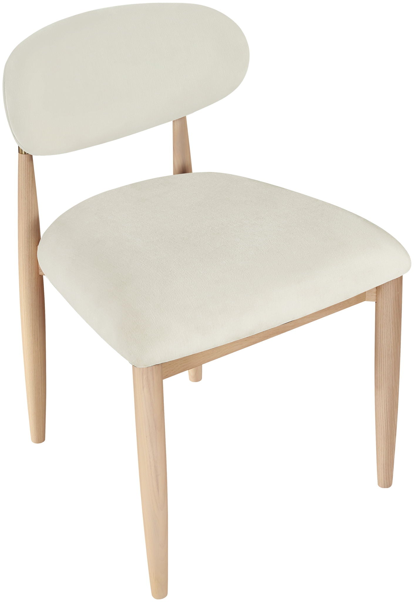 Riccio - Fabric Dining Side Chair (Set of 2) - Natural Frame - Urban Living Furniture (Los Angeles, CA)