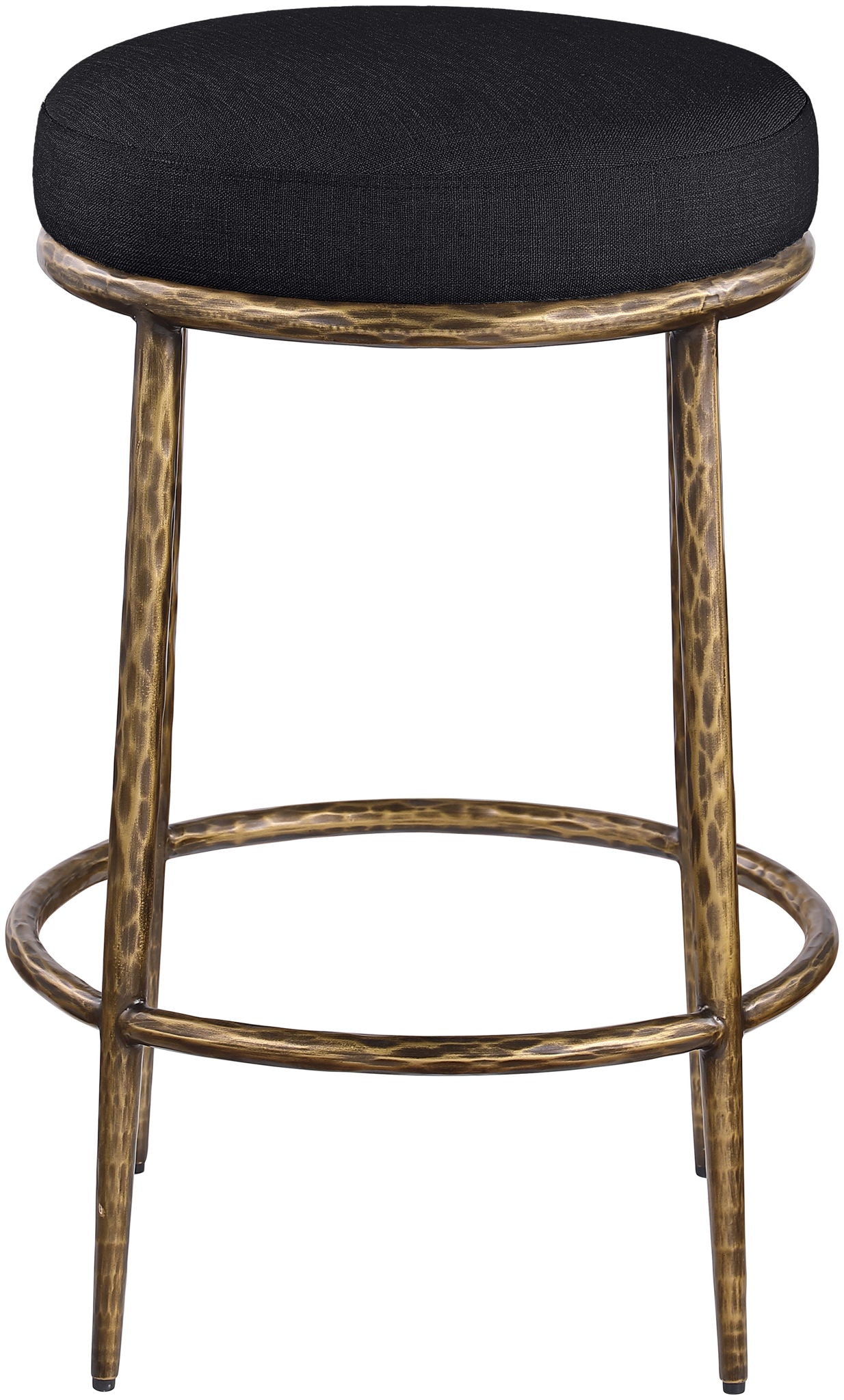 Ferro - Upholstered Backless Counter Stool With Brushed Gold Base - Urban Living Furniture (Los Angeles, CA)