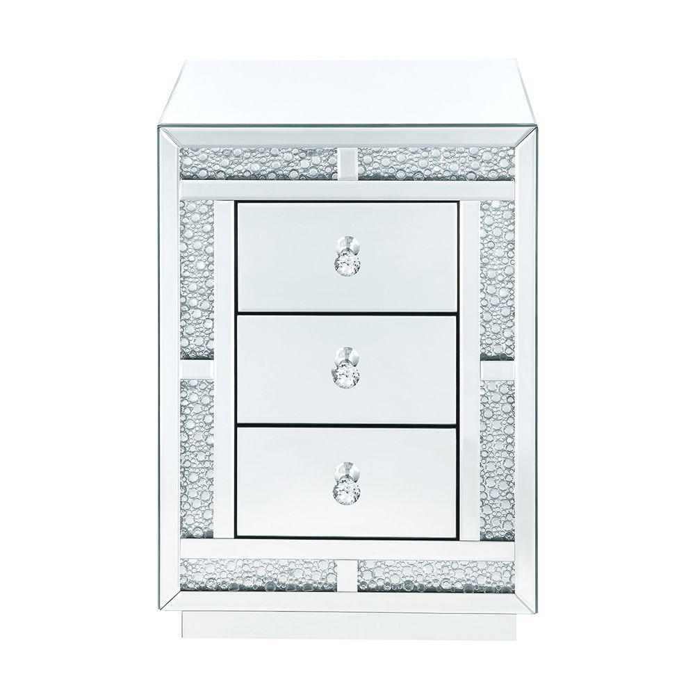 Mallika - Accent Table - Mirrored & Faux Crystals - Urban Living Furniture (Los Angeles, CA)