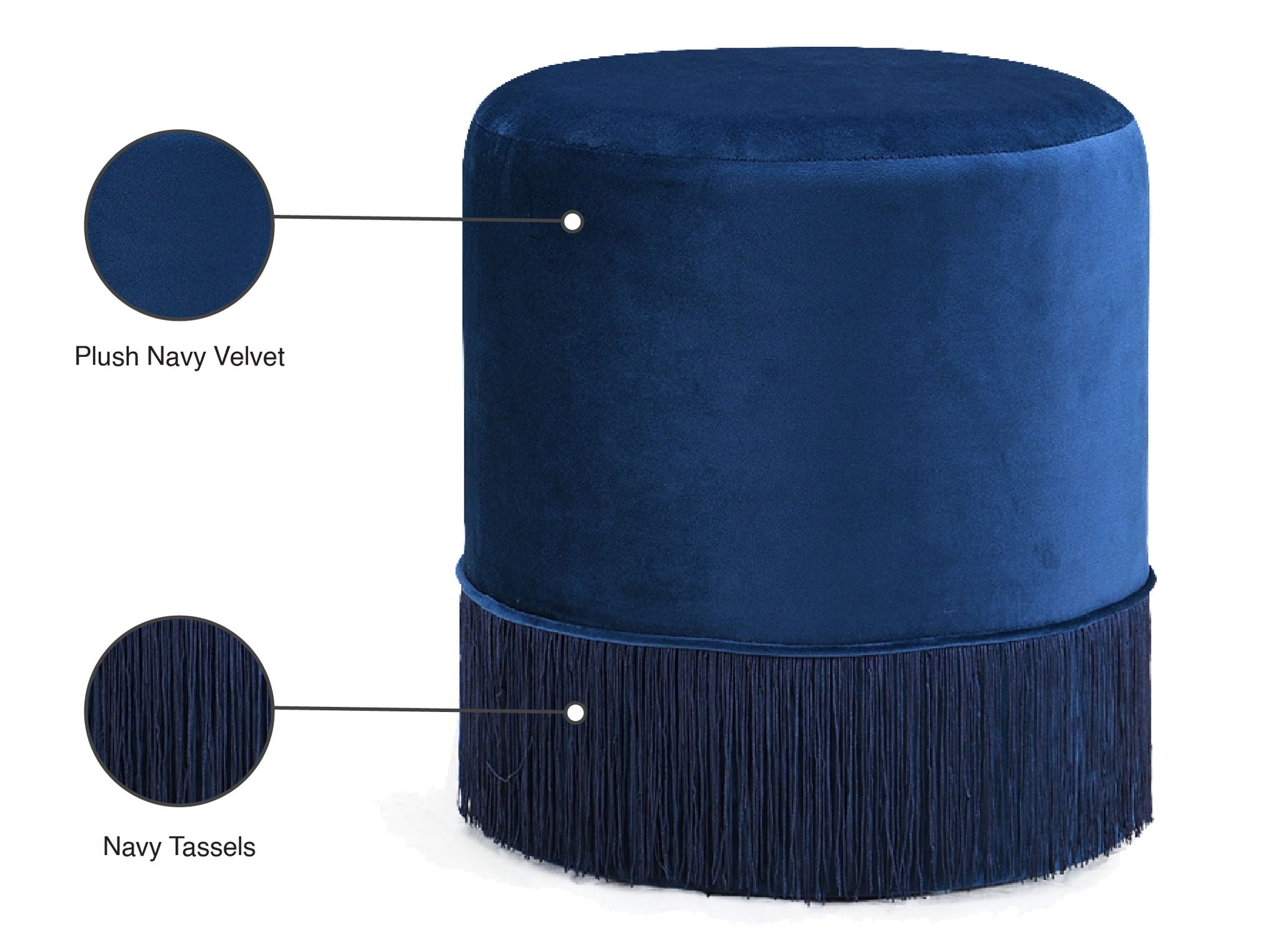 Teddy - Stool Ottoman - Urban Living Furniture (Los Angeles, CA)
