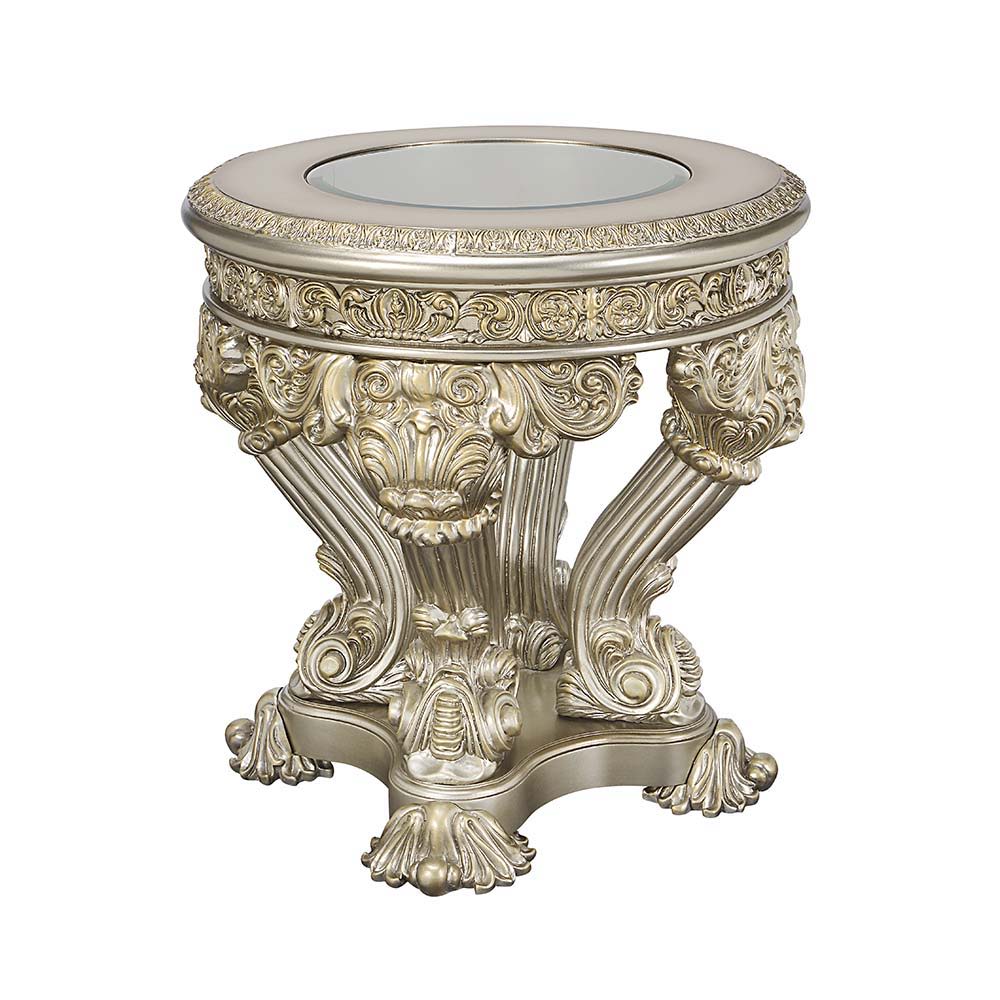 Danae - End Table - Champagne & Gold - Urban Living Furniture (Los Angeles, CA)
