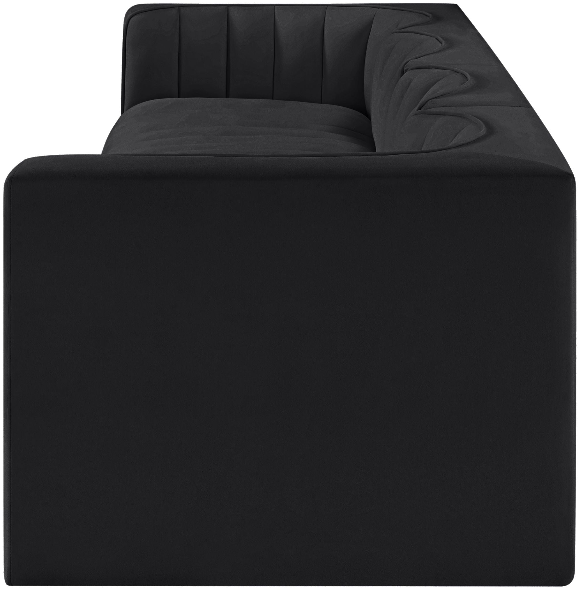 Rummi - Velvet Performance Fabric Upholstered 4 Piece Modular Sofa - Urban Living Furniture (Los Angeles, CA)