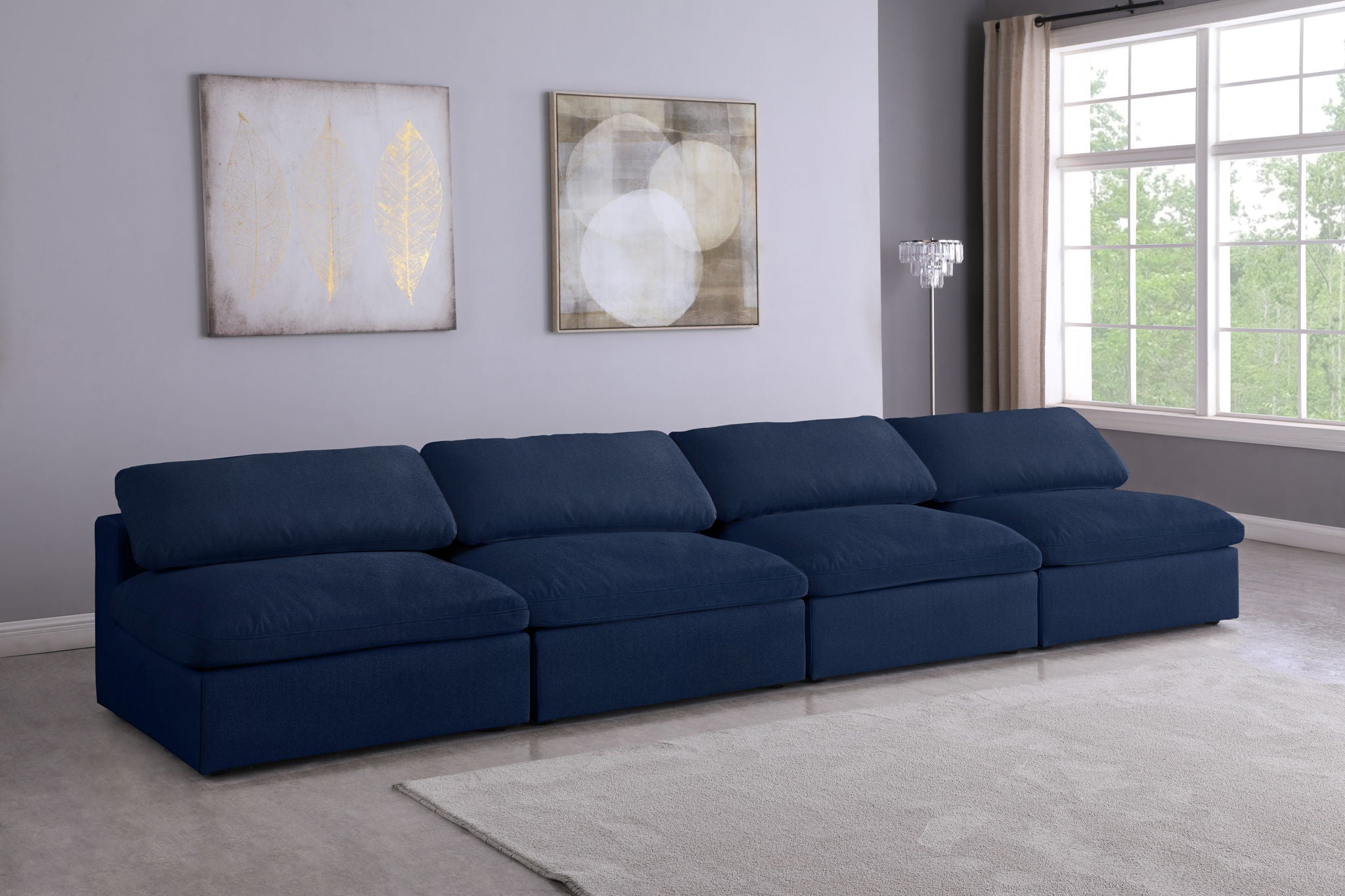 Serene - Modular Armless 4 Seat Sofa - Urban Living Furniture (Los Angeles, CA)