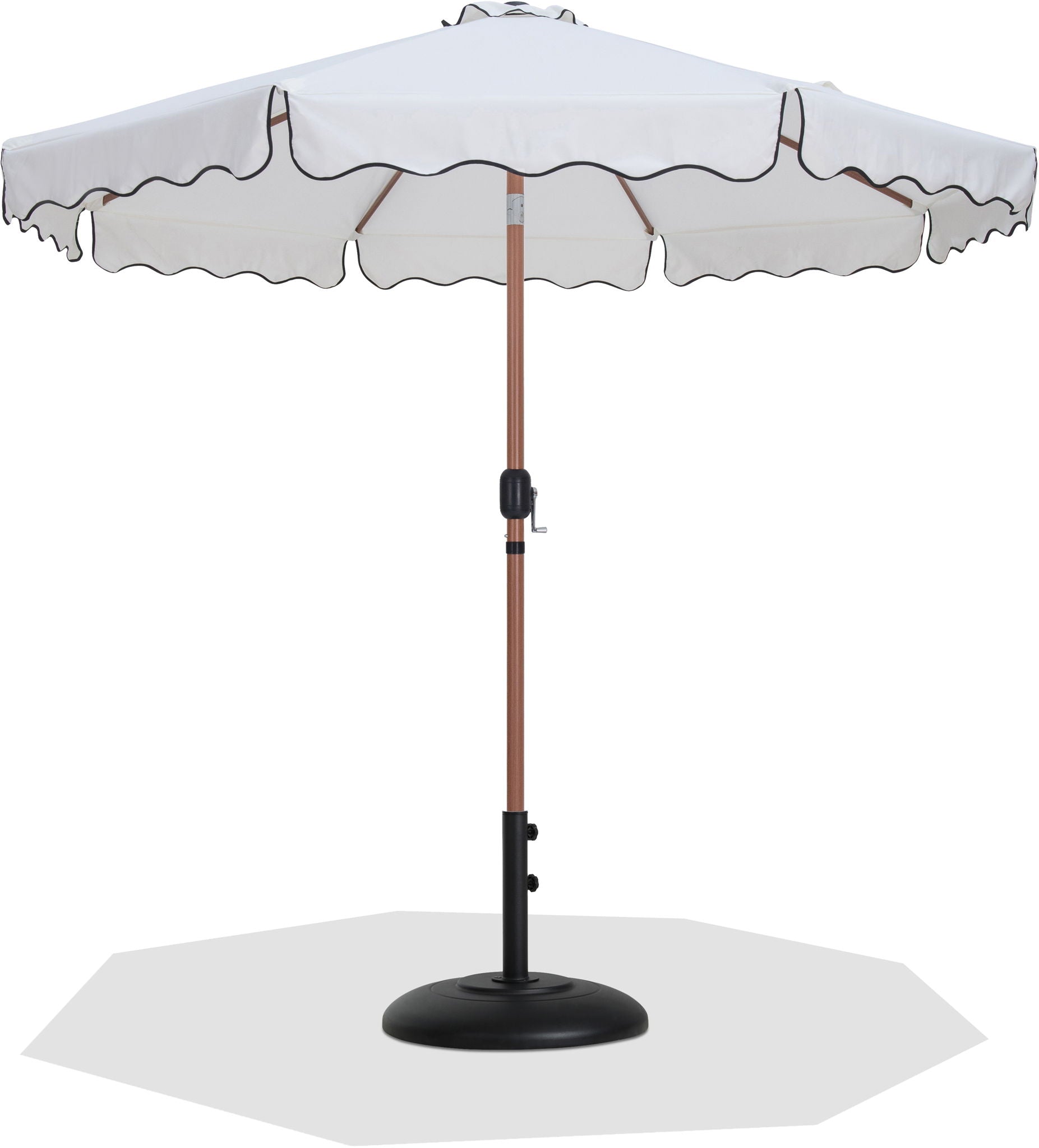 Amalfi - Patio Umbrella - Black Base / Light Brown Pole - Urban Living Furniture (Los Angeles, CA)