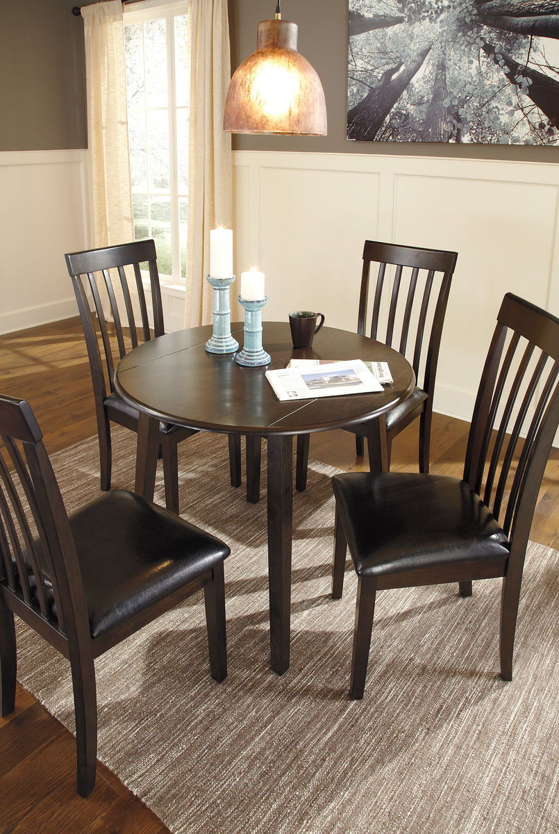 Hammis - Round Dining Drop Leaf Table Set - Urban Living Furniture (Los Angeles, CA)