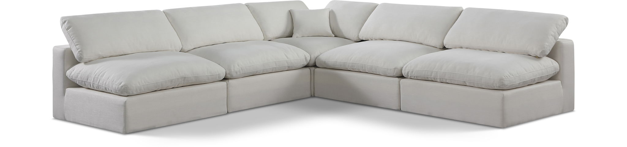 Comfy - 5 Piece Linen Modular Corner Armless Sectional - Urban Living Furniture (Los Angeles, CA)