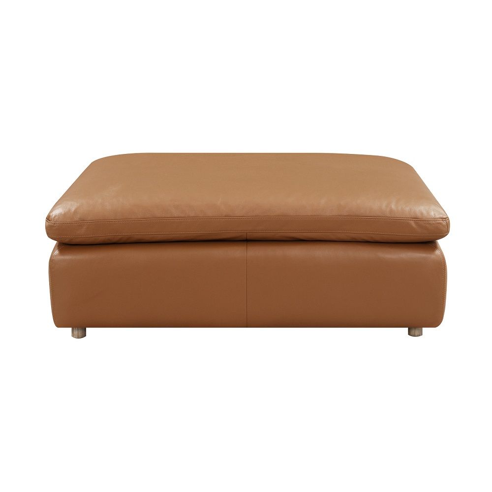 Brighton - Ottoman - Brown Top Grain Leather - Urban Living Furniture (Los Angeles, CA)