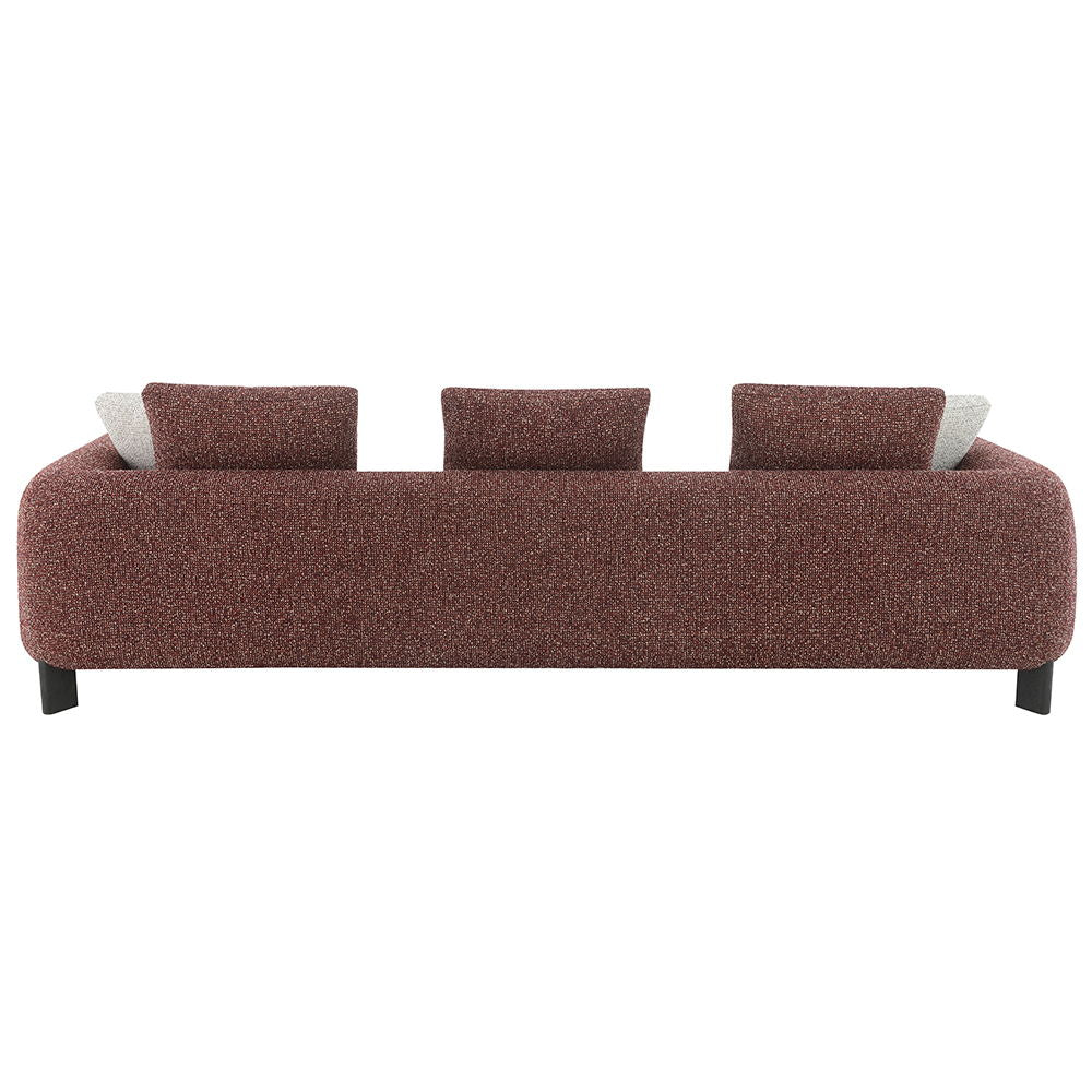 Mardi - Sofa With 6 Pillows - Maroon Tweed - Urban Living Furniture (Los Angeles, CA)