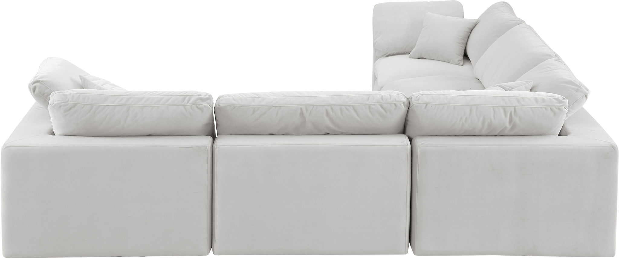 Comfy - 5 Piece Velvet Modular Corner Sectional - Urban Living Furniture (Los Angeles, CA)