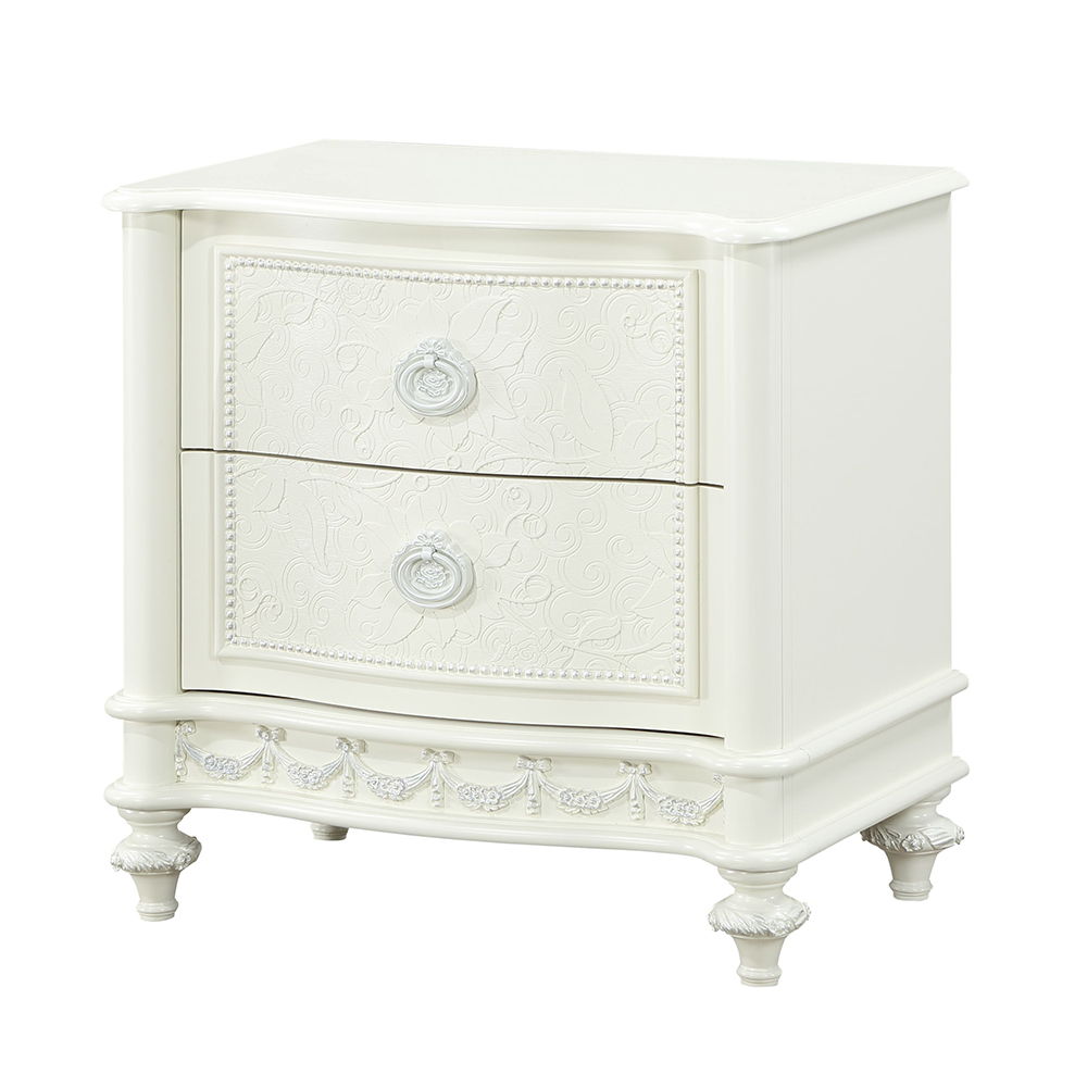Dorothy - Nightstand With 2 Drawers - Ivory - Urban Living Furniture (Los Angeles, CA)