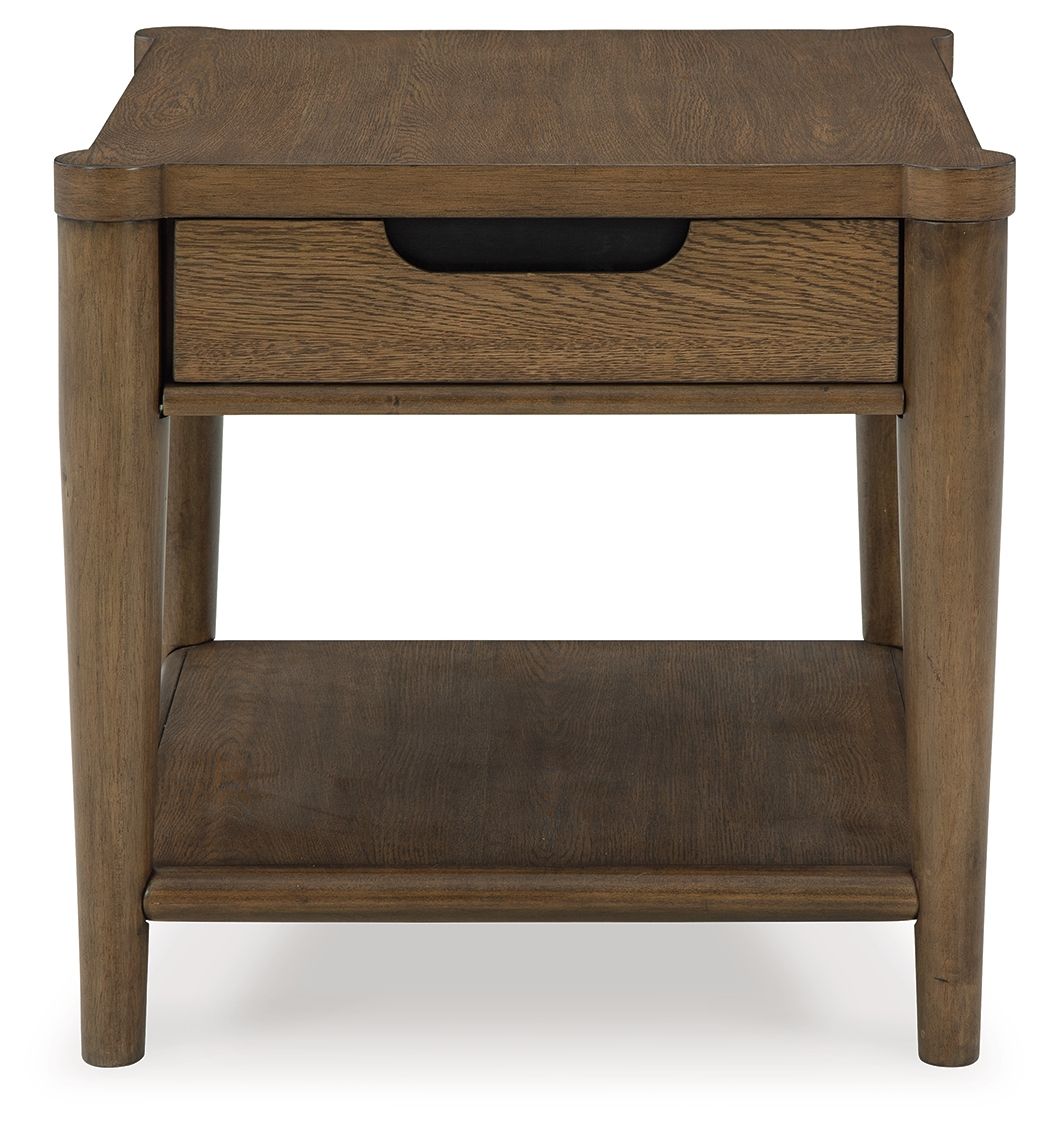 Roanhowe - Brown - Rectangular End Table - Urban Living Furniture (Los Angeles, CA)
