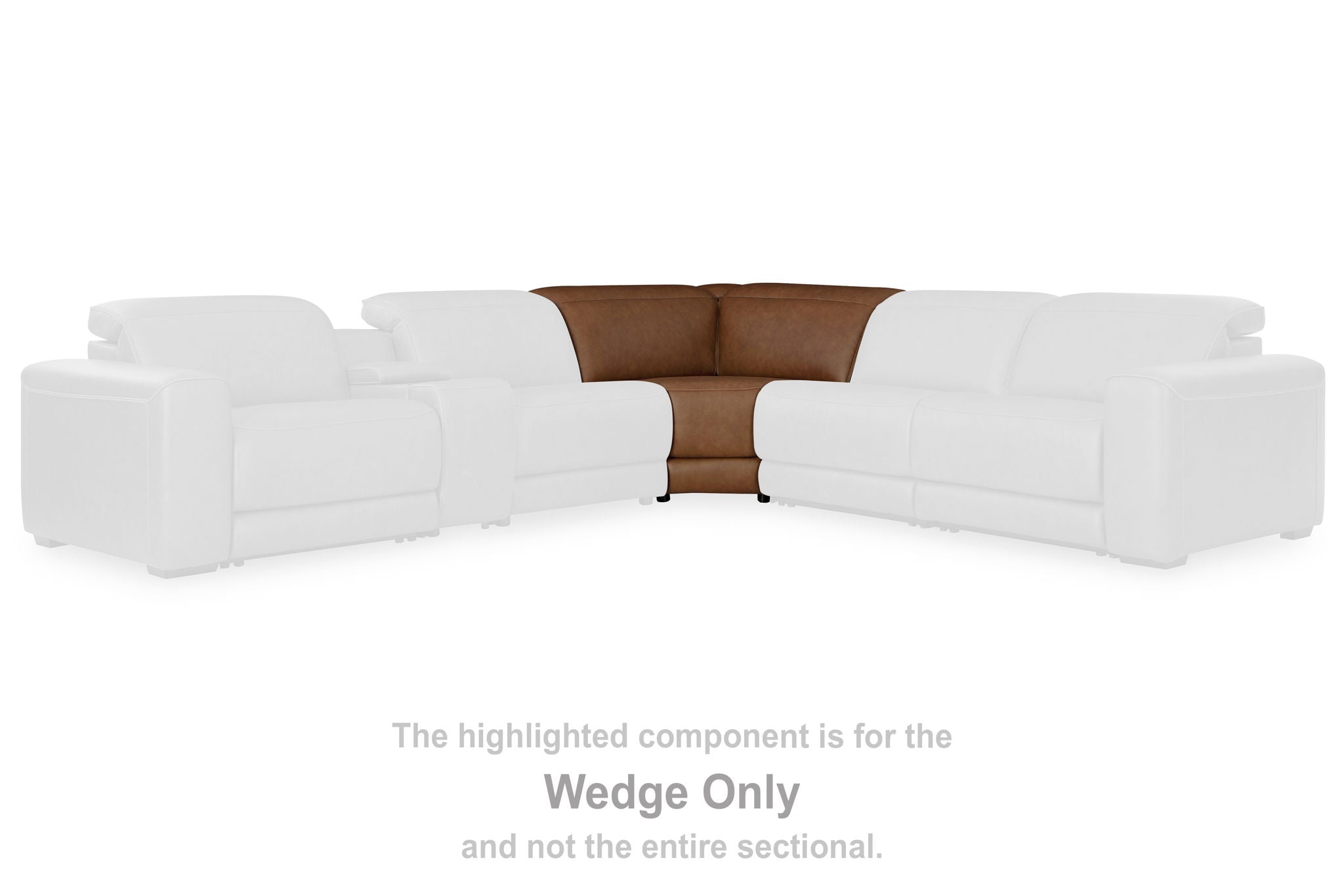 Magic Man - Caramel - Wedge With Manual Headrest - Urban Living Furniture (Los Angeles, CA)
