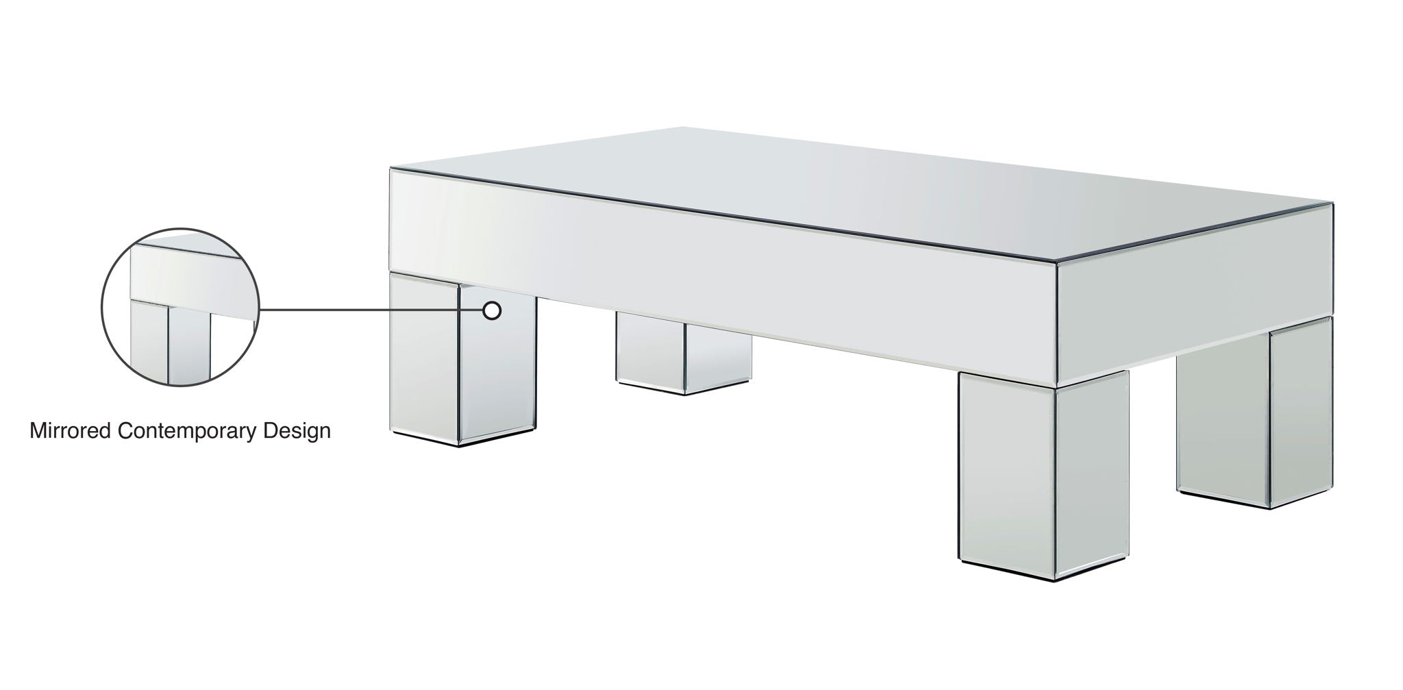 Lainy - Coffee Table - Pearl Silver - Urban Living Furniture (Los Angeles, CA)