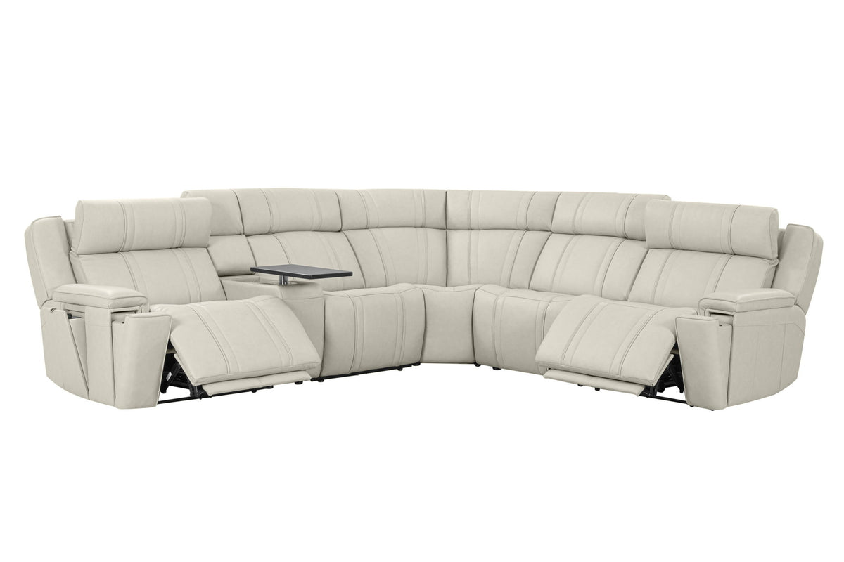 Sausalito - 6 Piece Modular Zero Gravity Power Reclining Sectional With Power Adjustable Headrests