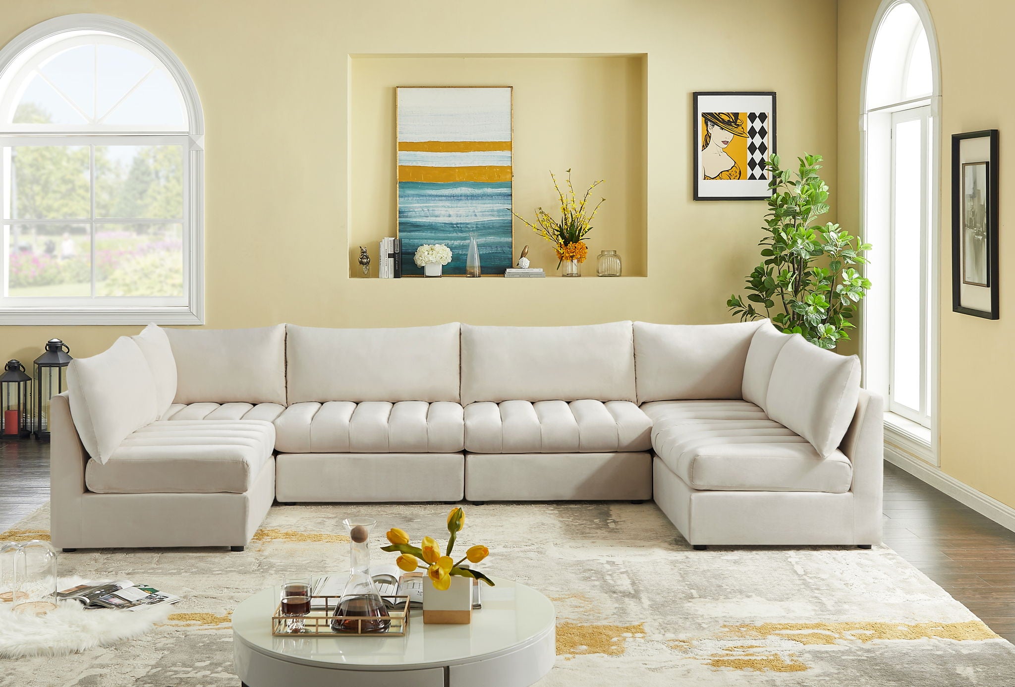 Jacob - Modular U-Shaped Sectional 6 Piece - Urban Living Furniture (Los Angeles, CA)