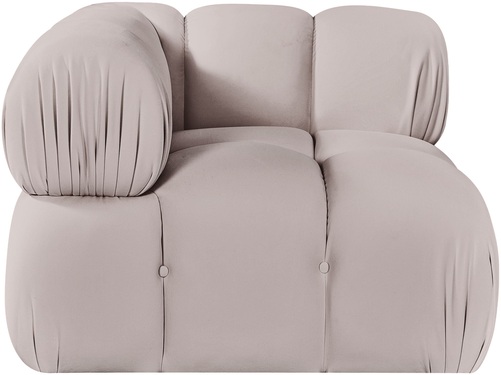 Orin - Velvet Performance Fabric Upholstered Modular Corner Chair - Urban Living Furniture (Los Angeles, CA)