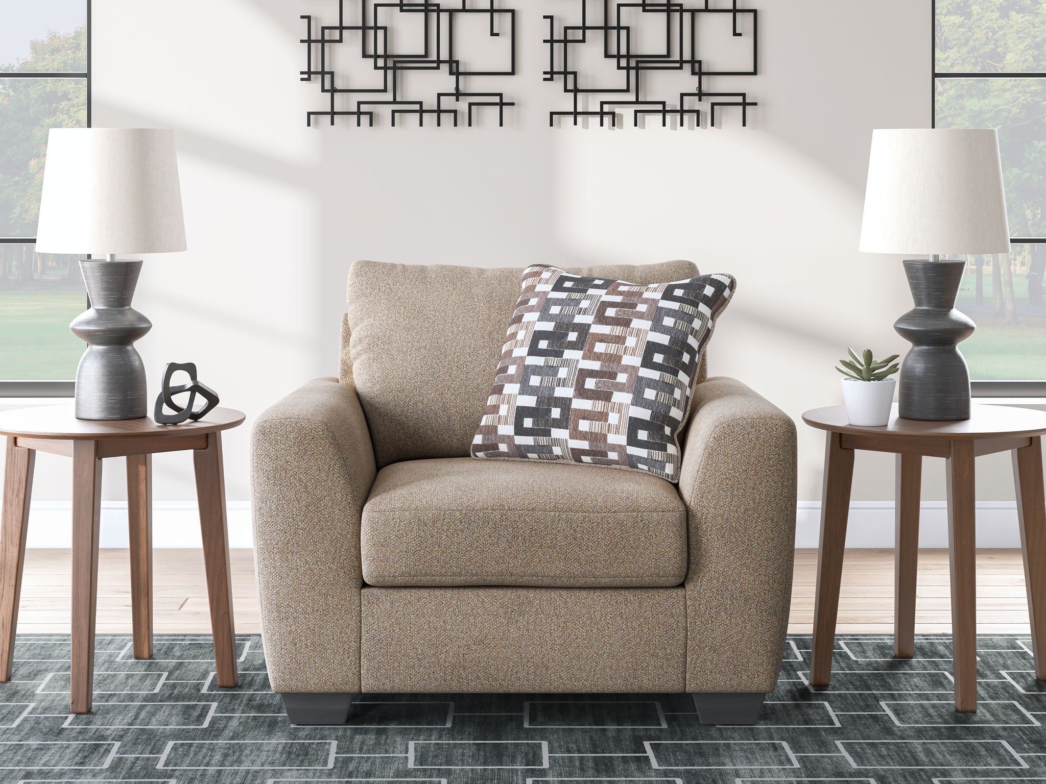 Triston-Peaks - Chair And A Half - Suede - Urban Living Furniture (Los Angeles, CA)