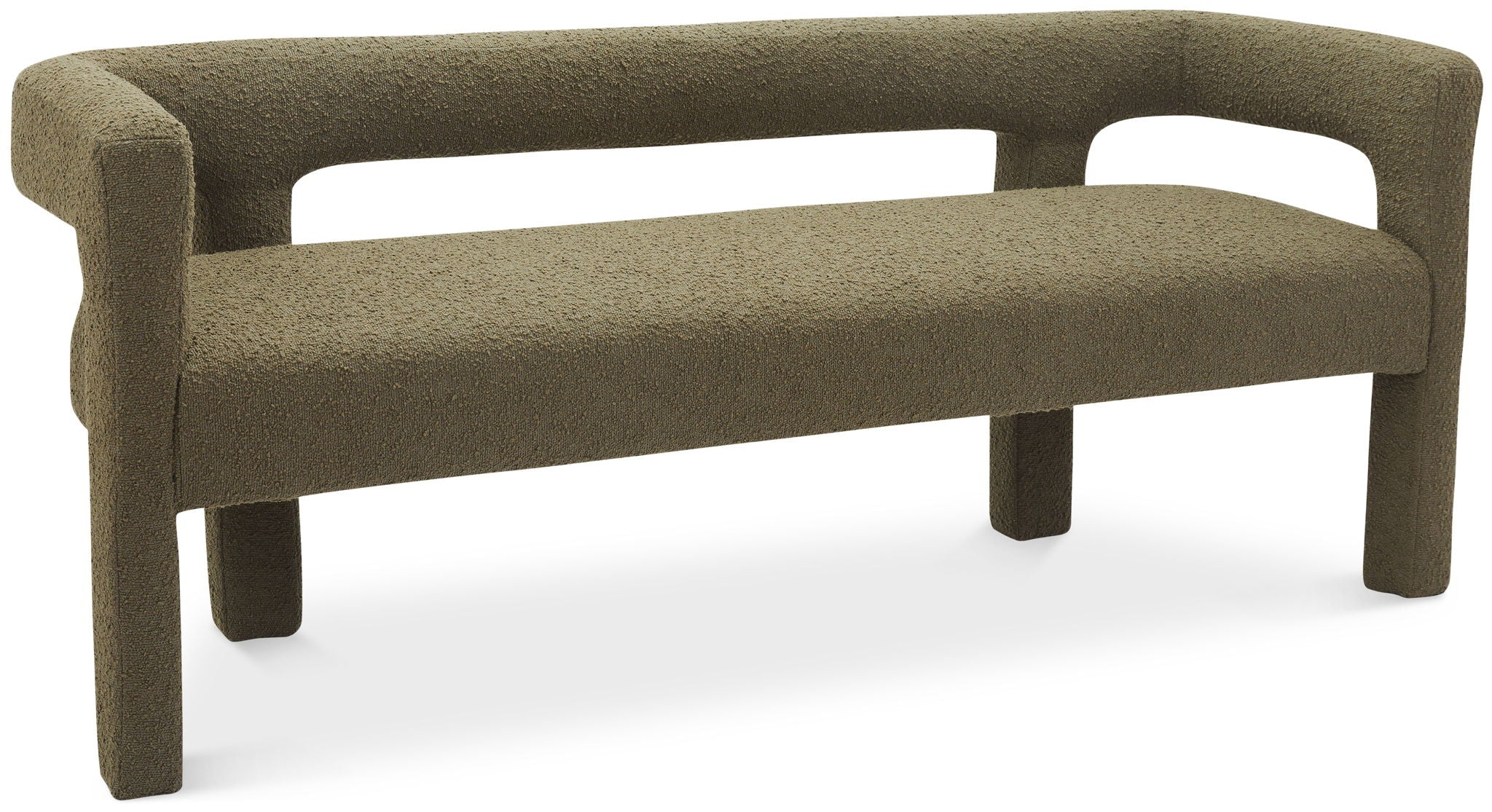 Athena - Boucle Fabric Bench - Urban Living Furniture (Los Angeles, CA)