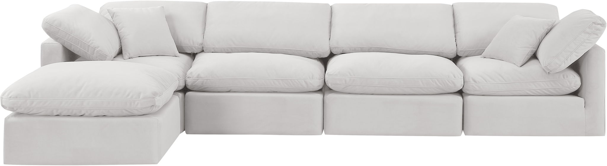 Indulge - Velvet 5 Piece Modular Sectional With Chaise - Urban Living Furniture (Los Angeles, CA)
