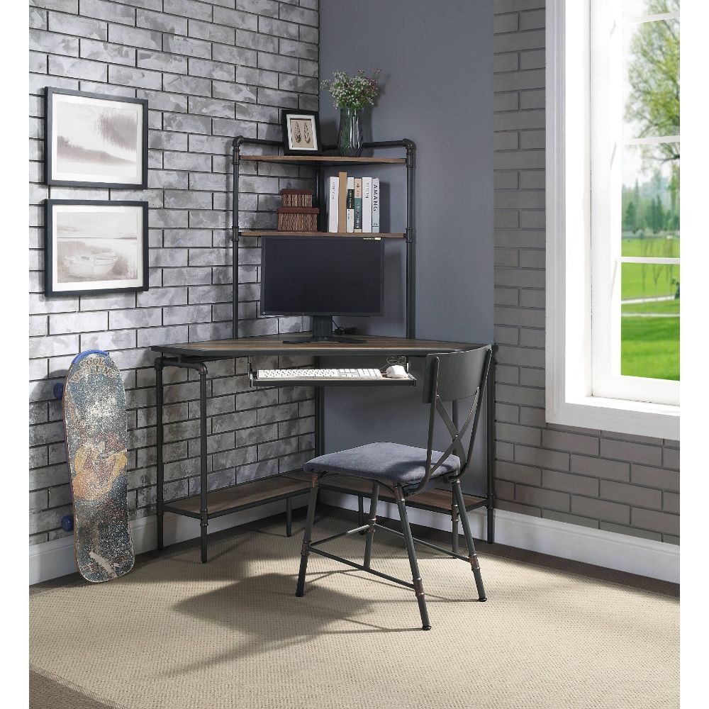 Deliz - Computer Desk With USB - Sand Gray - Urban Living Furniture (Los Angeles, CA)