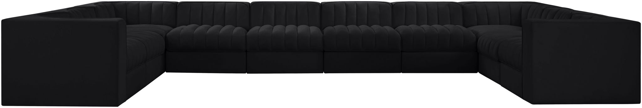 Rummi - Velvet Performance Fabric Upholstered 10 Piece Modular Sectional - Urban Living Furniture (Los Angeles, CA)